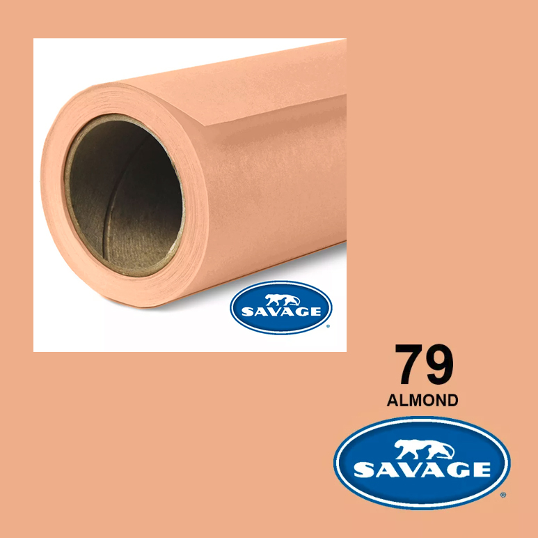 Savage Almond 79 2.75x11m papirna pozadina, Made in USA - 1